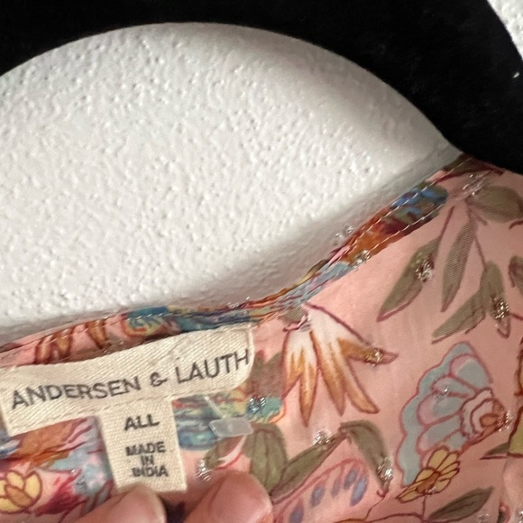 Anthropologie Andersen & Lauth Bella Shimmer Kimono Pink One size - Picture 6 of 6